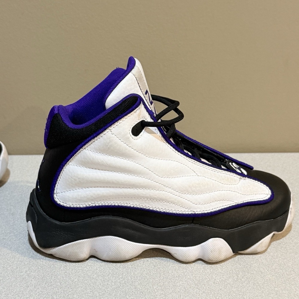Nike Air Jordan Pro‎ Strong Chicago White Black Purple Gym DC7911-150 Size 5Y